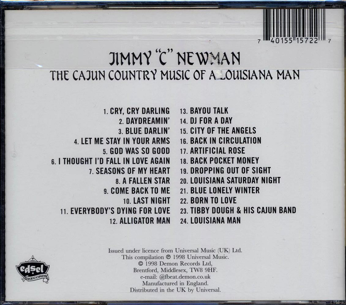 Jimmy C Newman - The Cajun Country Music Of A Louisiana Man (24 tracks)