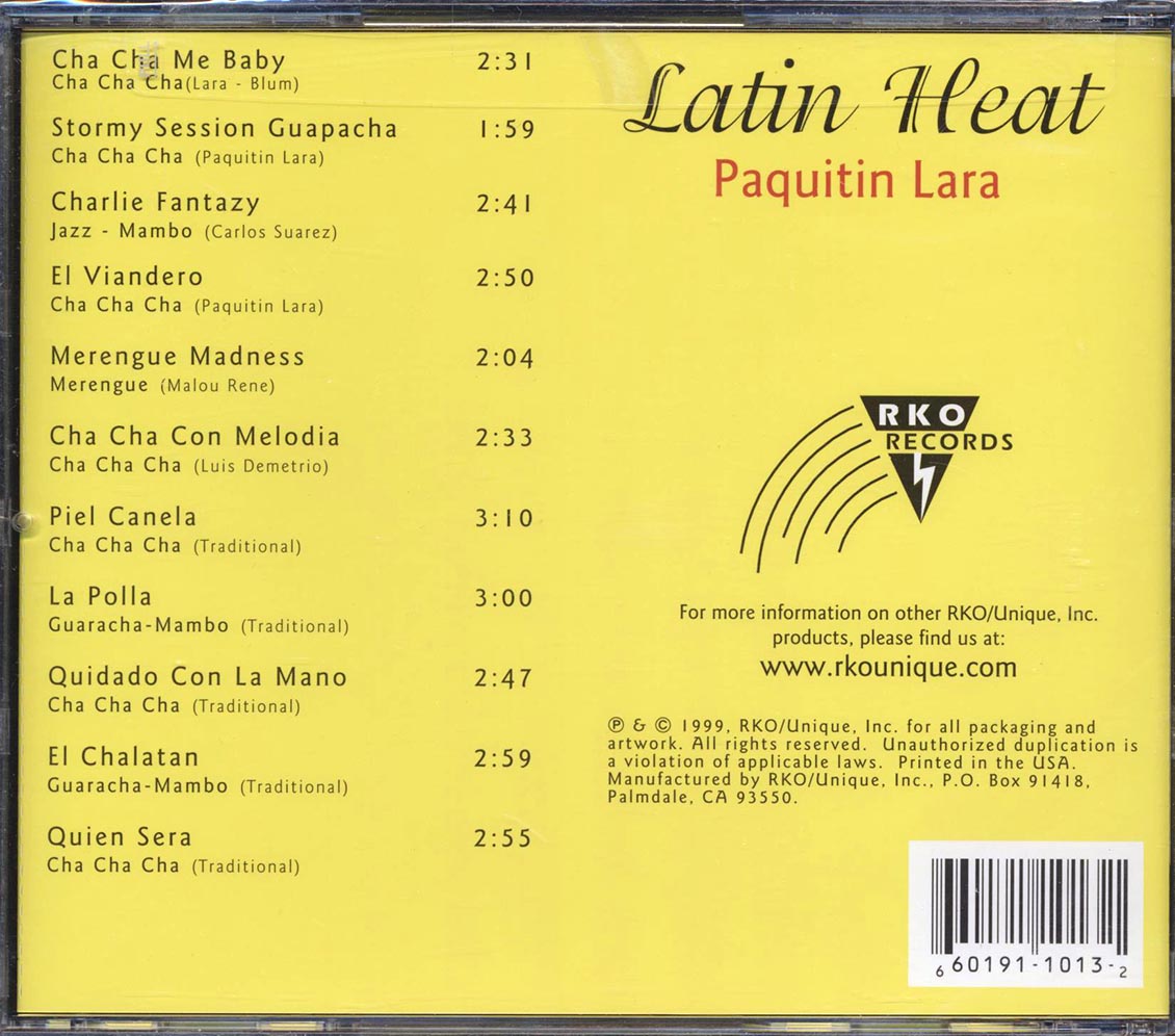 Paquitin Lara - Latin Heat