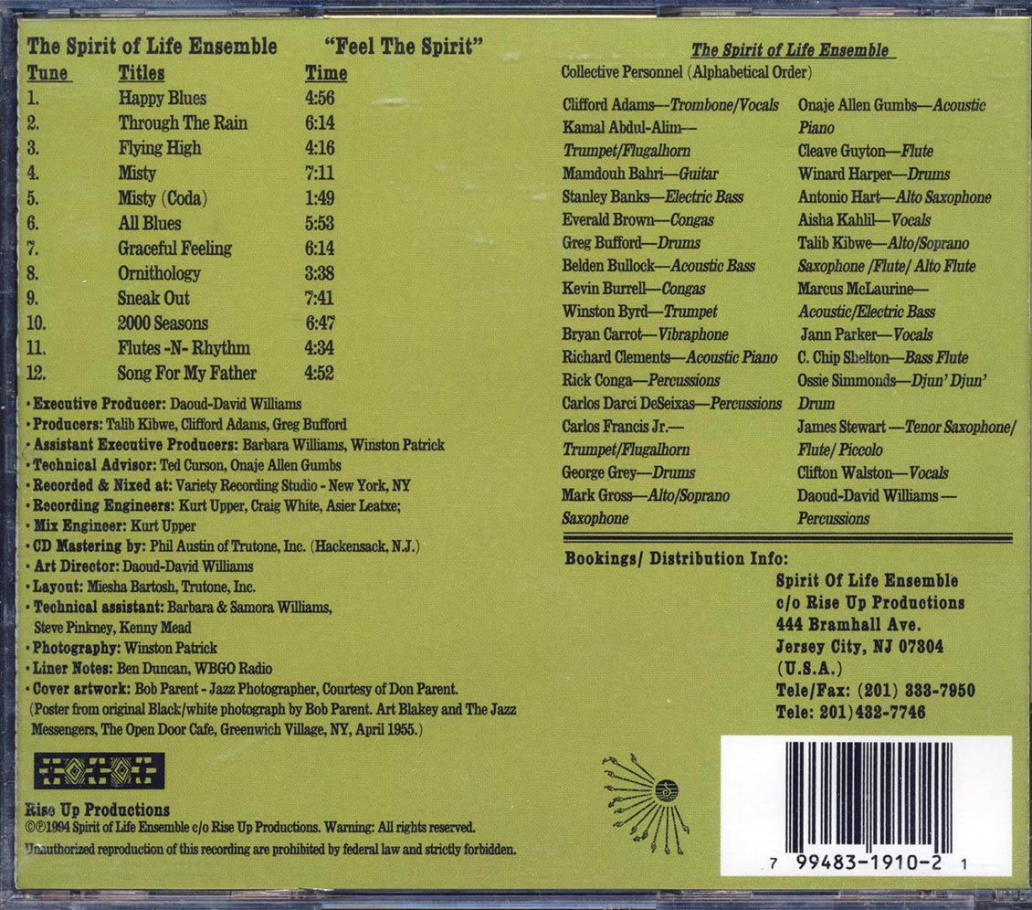 Spirit Of Life Ensemble - Feel The Spirit