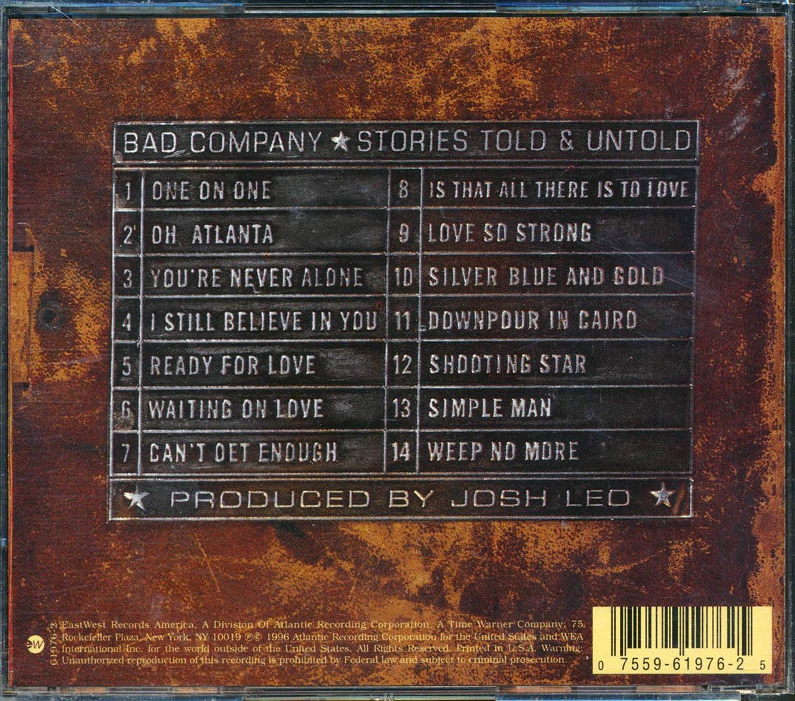 Bad Company - Stories Told & Untold