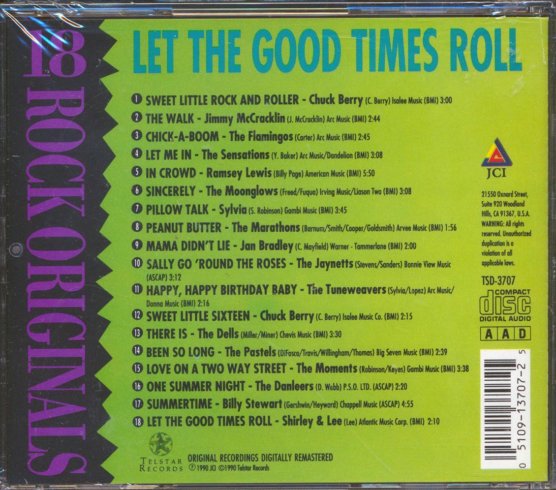 The Sensations, Chuck Berry, The Dells, Etc. - Let The Good Times Roll: 18 Rock Originals