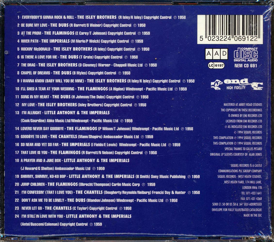 The Isley Brothers, The Dubs, The Flamingos, Etc. - Battle Of The Groups Volumes 1 & 2 (2 albums on 1 CD) (24 tracks)
