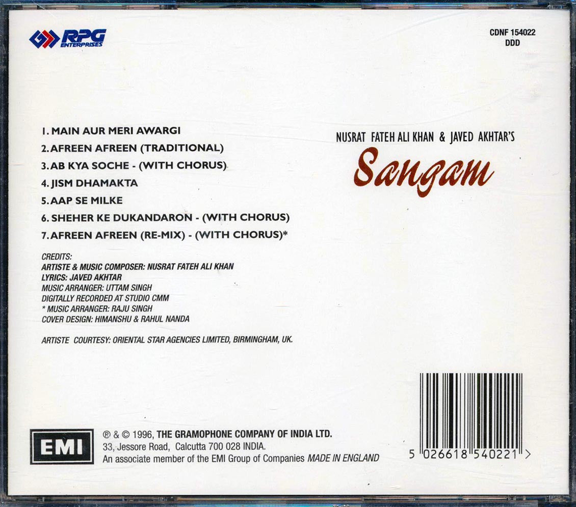 Nusrat Fateh Ali Khan, Javed Akhtar - Sangam