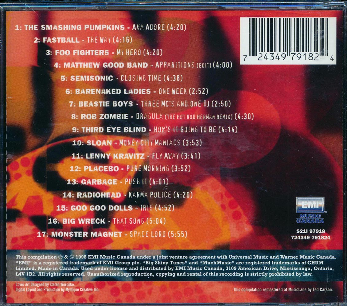 Smashing Pumpkins, Fastball, Foo Fighters, Barenaked Ladies, Etc. - Big Shiny Tunes 3