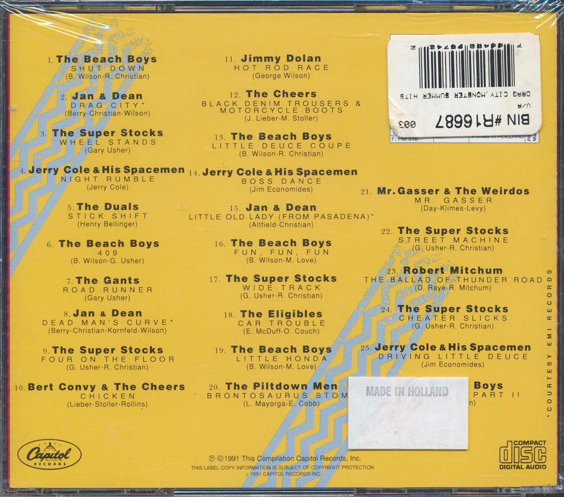 Beach Boys, Jan & Dean, The Super Stocks, Etc. - Monster Summer Hits Drag City