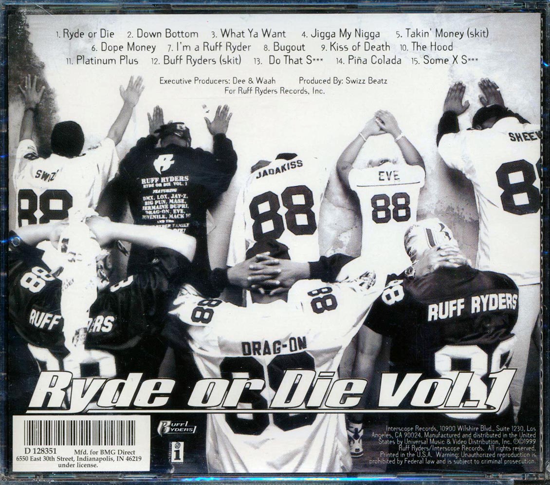 Ruff Ryders - Ryde Or Die Volume 1