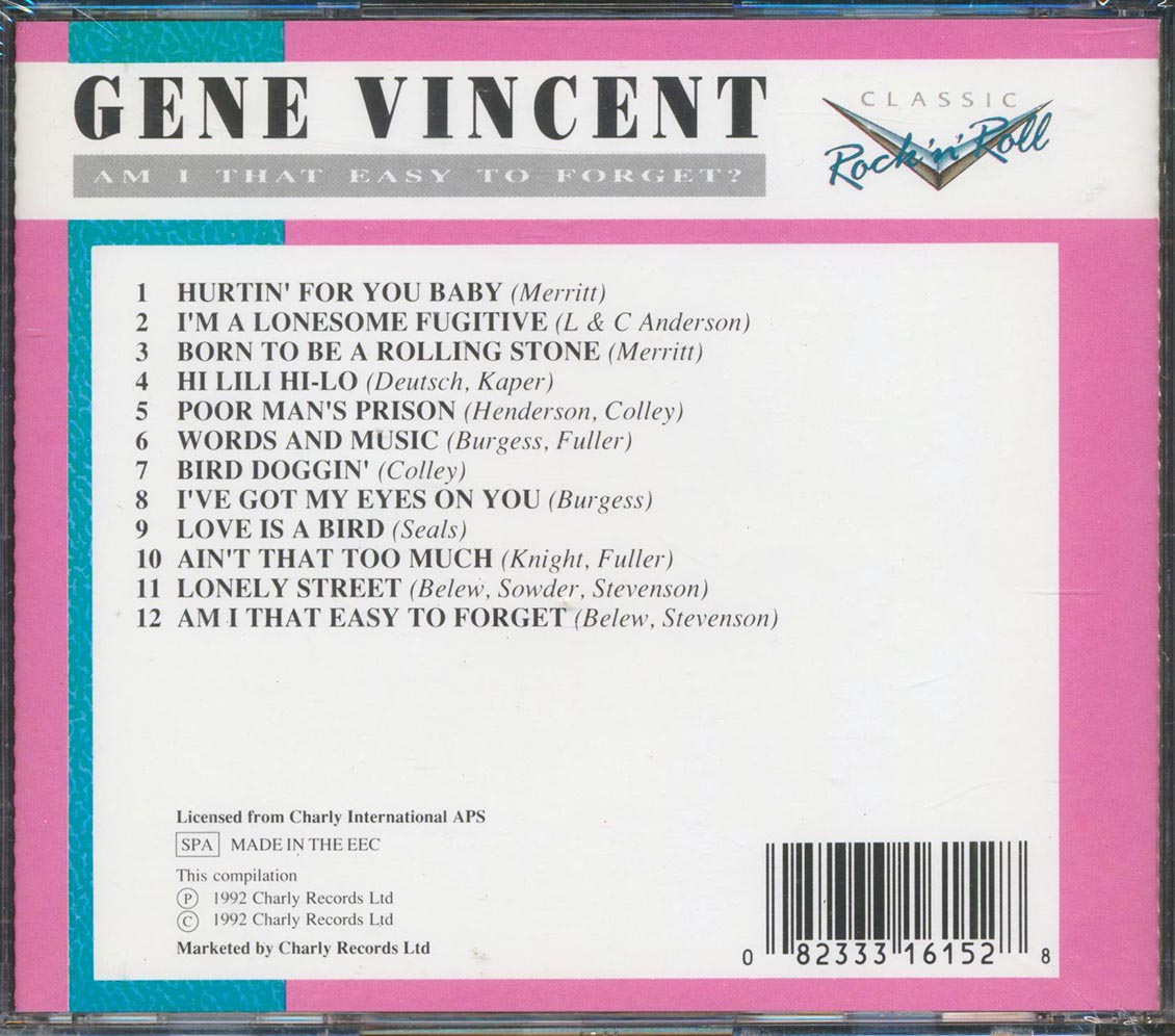 Gene Vincent - Am I That Easy To Forget