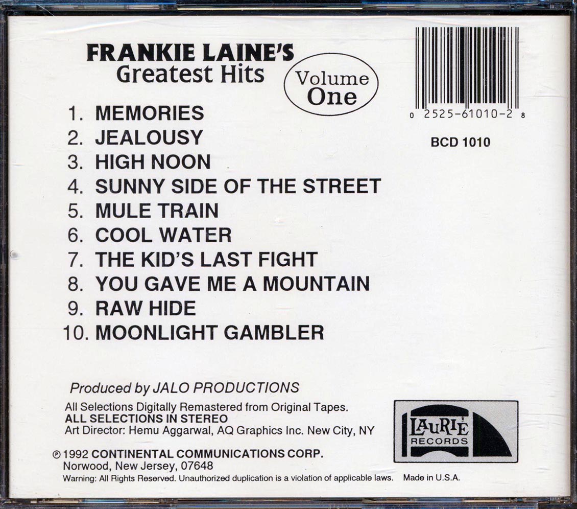 Frankie Laine - Frankie Laine's Greatest Hits