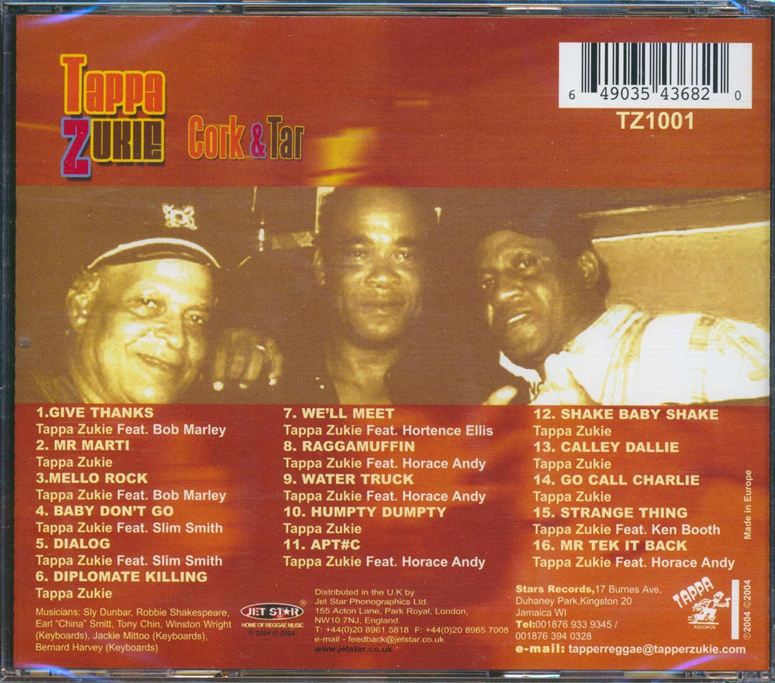 Tappa Zukie - Cork & Tar
