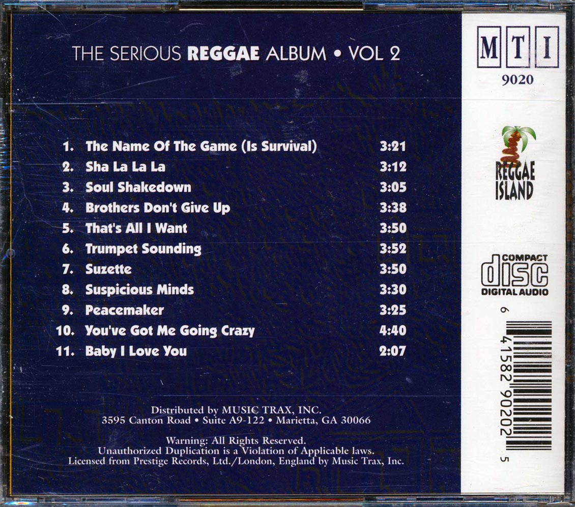 Devon Russell, Sugar Minott, Leonard Dillon, Bob Marley, Etc. - The Serious Reggae Album Volume 2