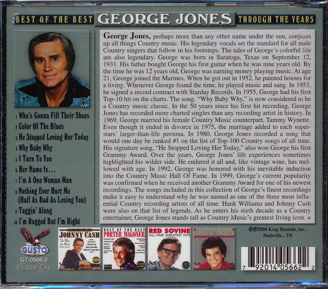 George Jones - Best Of The Best: Through The Years