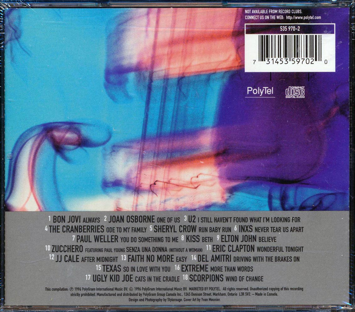 Bon Jovi, U2, Kiss, Texas, Joan Osborne, Etc. - Pure Rock Ballads