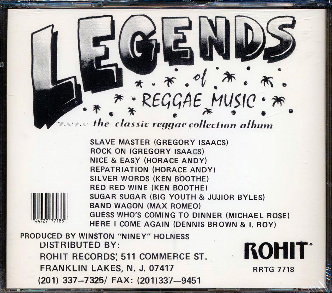 Gregory Isaacs, Horace Andy, Ken Boothe, Max Romeo, Etc. - Legends Of Reggae Music: The Classic Reggae Collection Albun