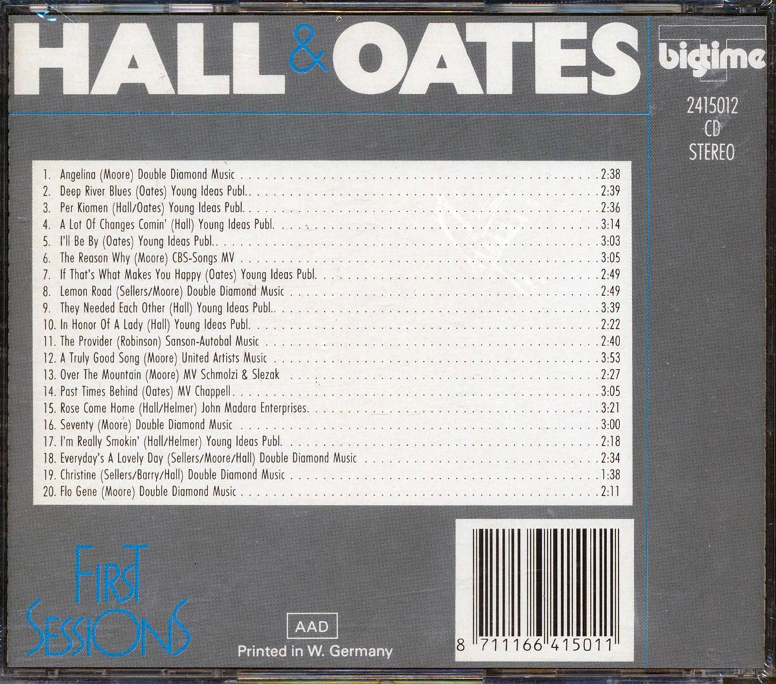 Hall & Oates - First Sessions