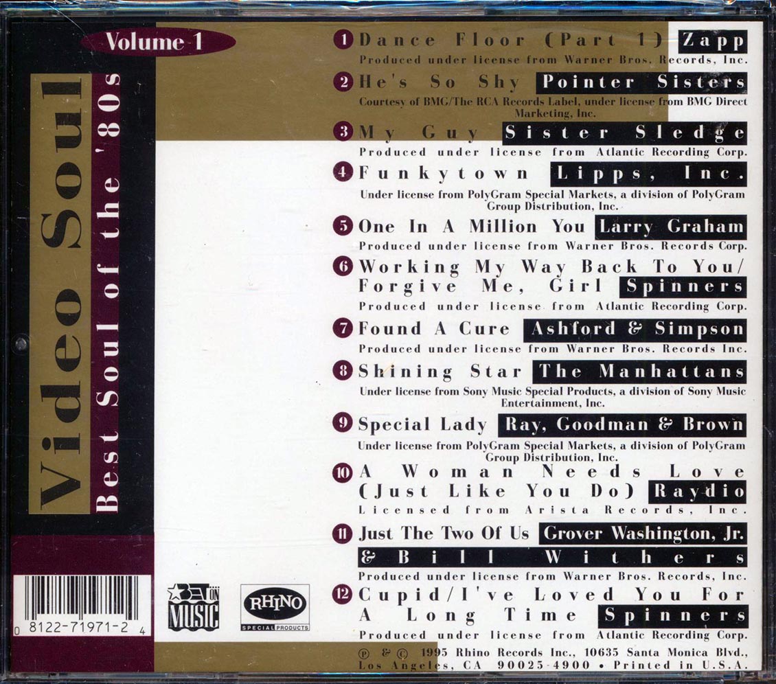 Grover Washington, Pointer Sisters, Sister Sledge, Spinners, Etc. - BET Presents Best Of The '80s Video Soul Volume 1