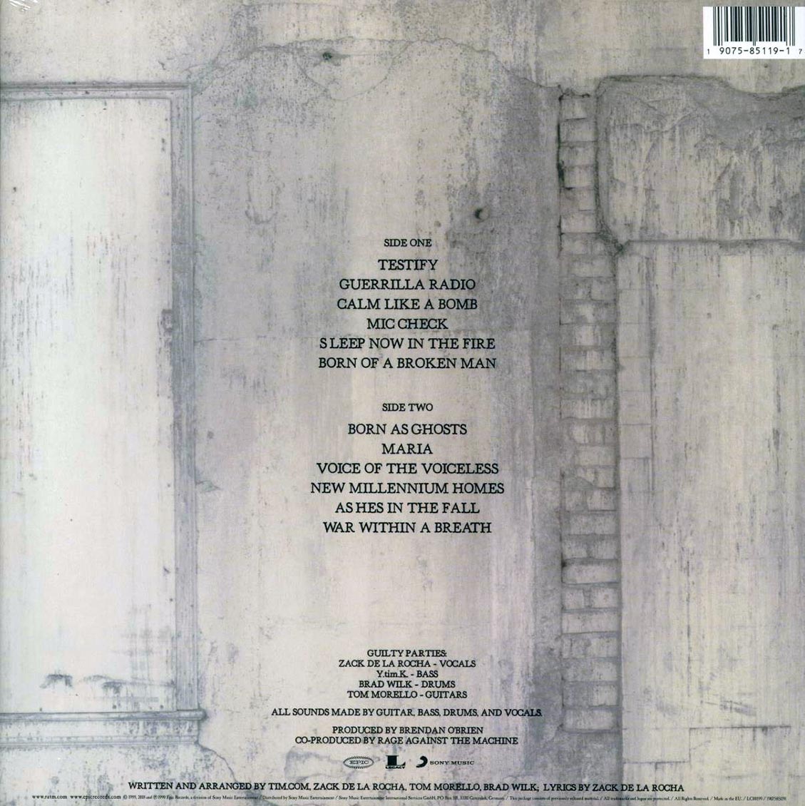Rage Against The Machine - The Battle Of Los Angeles (incl. mp3) (180g) (remastered)