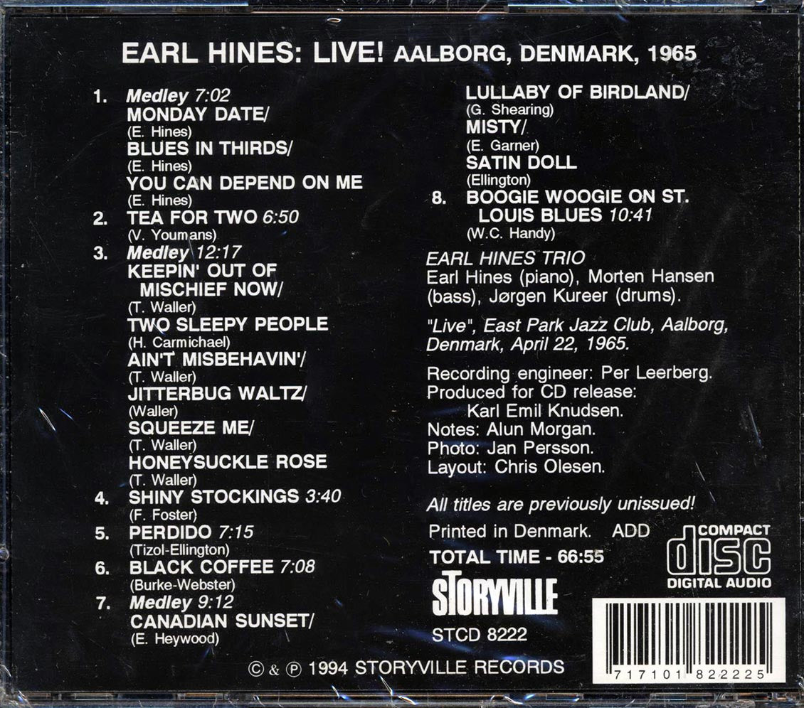 Earl Hines - Earl Hines Live! Aalborg, Denmark, 1965