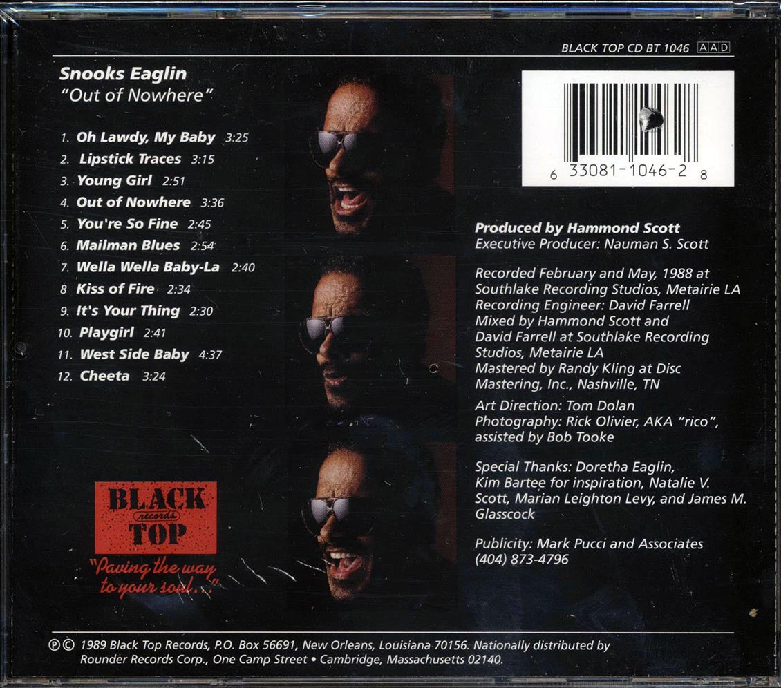 Snooks Eaglin - Out Of Nowhere (marked/ltd stock)