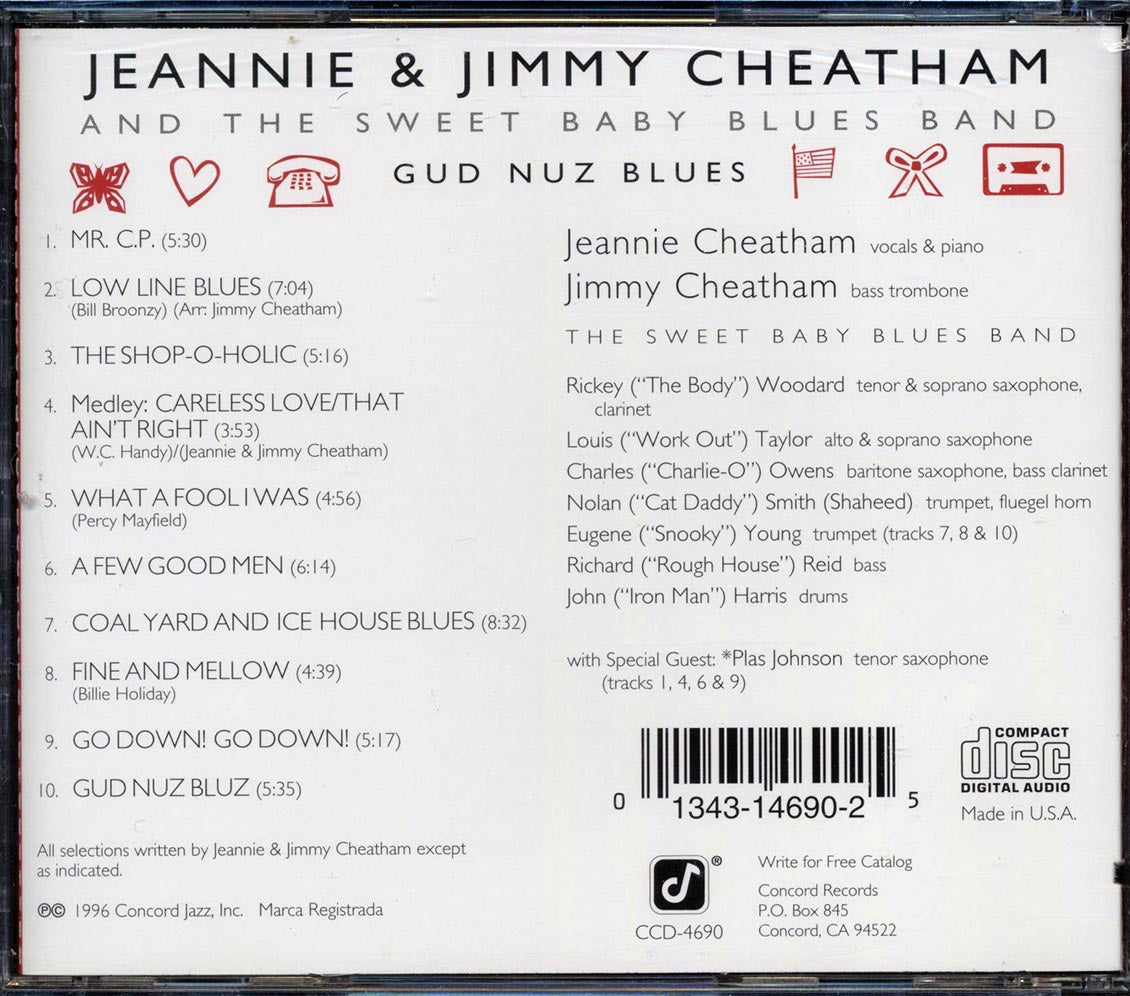 Jeannie & Jimmy Cheatham - Gud Nuz Bluz (marked/ltd stock)