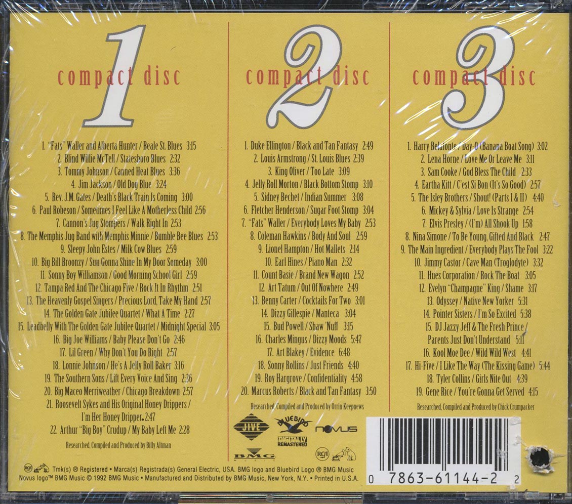 Fats Waller, Blind Willie McTell, Alberta Hunter, Etc. - The RCA Records Label: The 1st Note In Black Music (61 tracks) (3xCD)
