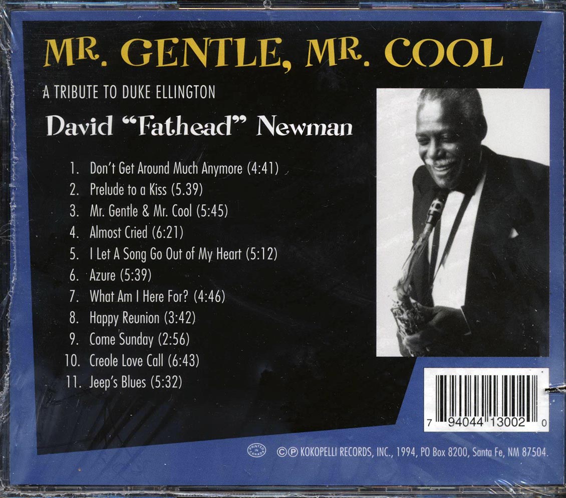 David Fathead Newman - Mr. Gentle, Mr. Cool: A Tribute To Duke Ellington (marked/ltd stock)