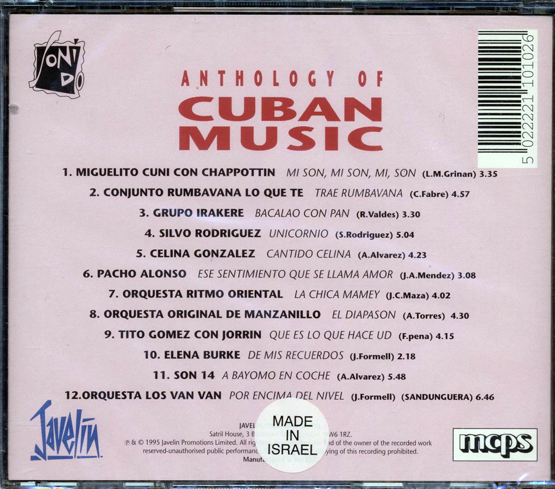 Miguelito Cuni, Chappottin, Grupo Irakere, Etc. - Anthology Of Cuban Music