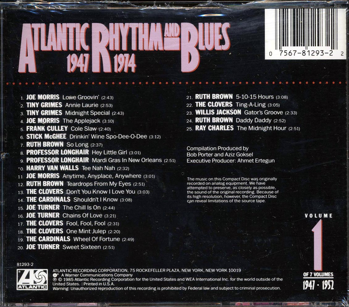 Joe Morris, Tiny Grimes, Professor Longhair, Etc. - Atlantic Rhythm & Blues 1947-1974 Volume 1