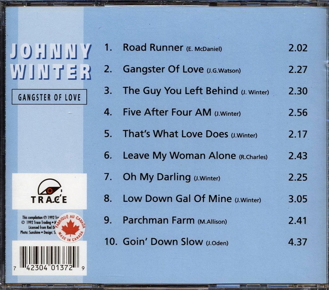 Johnny Winter - The World Of Johnny Winter: Gangster Of Love
