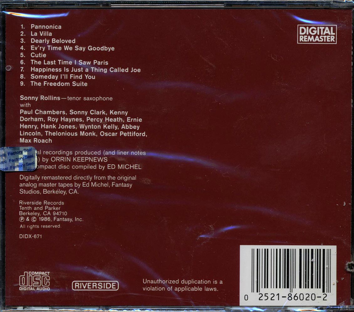 Sonny Rollins - The Essential Sonny Rollins: On Riverside (marked/ltd stock)