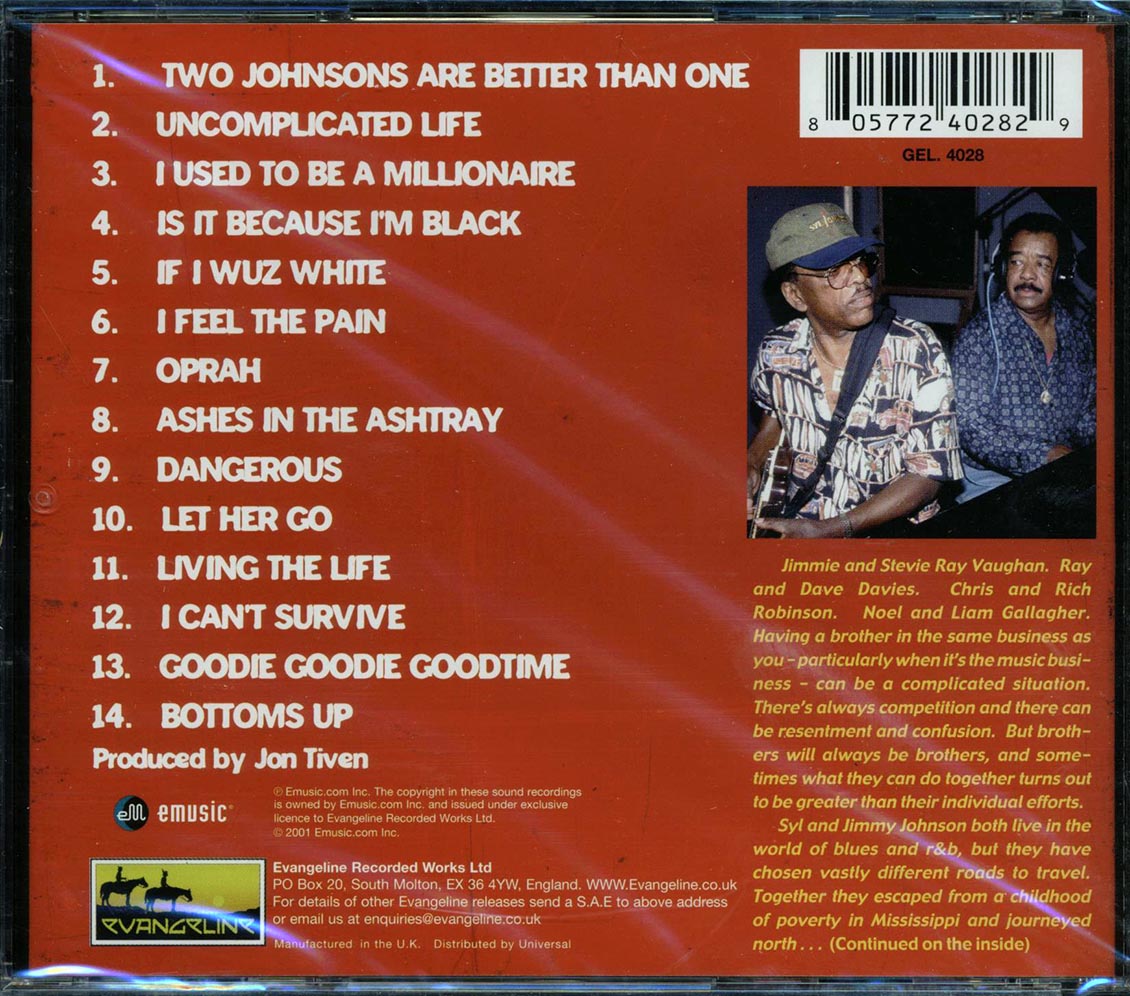 Syl Johnson, Jimmy Johnson - Two Johnsons Are Better Than One