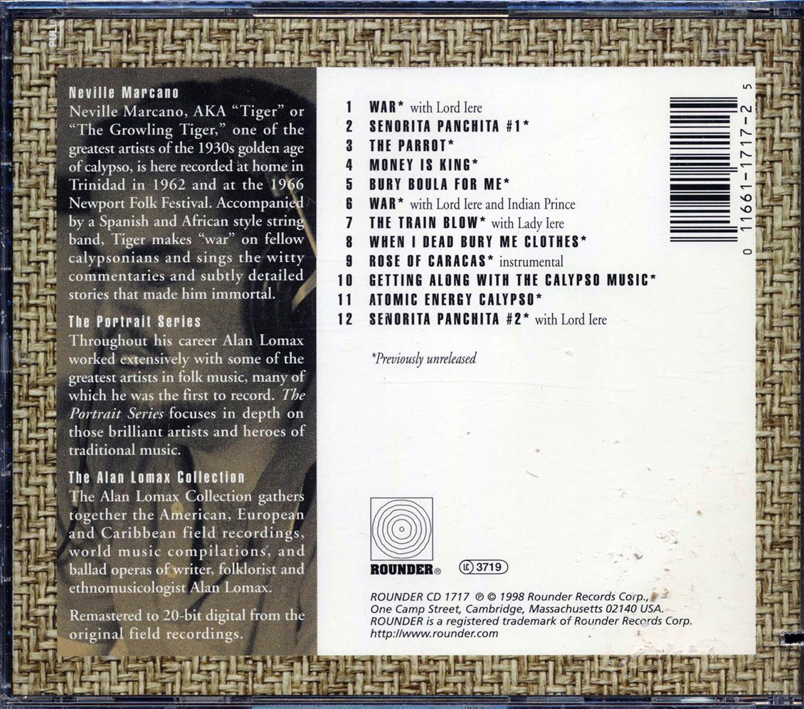 Neville Marcano - The Growling Tiger Of Calypso (marked/ltd stock)