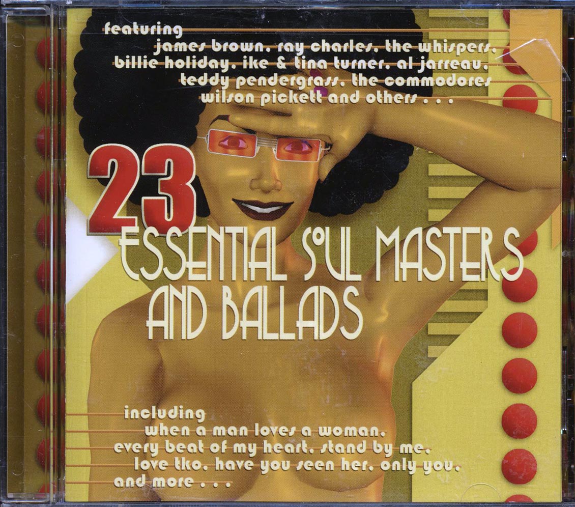 James Brown, Ray Charles, The Whispers, Al Jarreau, Etc. - 23 Essential Soul Masters And Ballads (23 tracks) (marked/ltd stock)