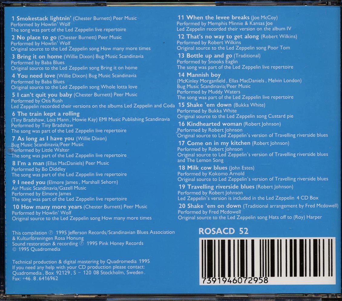 Howlin' Wolf, Baba Blues, Otis Rush, Etc. - Led Zeppelin's Sources Of Inspiration (20 tracks)