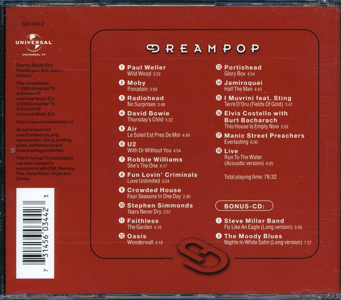 David Bowie, Crowded House, U2, Radiohead, Etc. - Dreampop