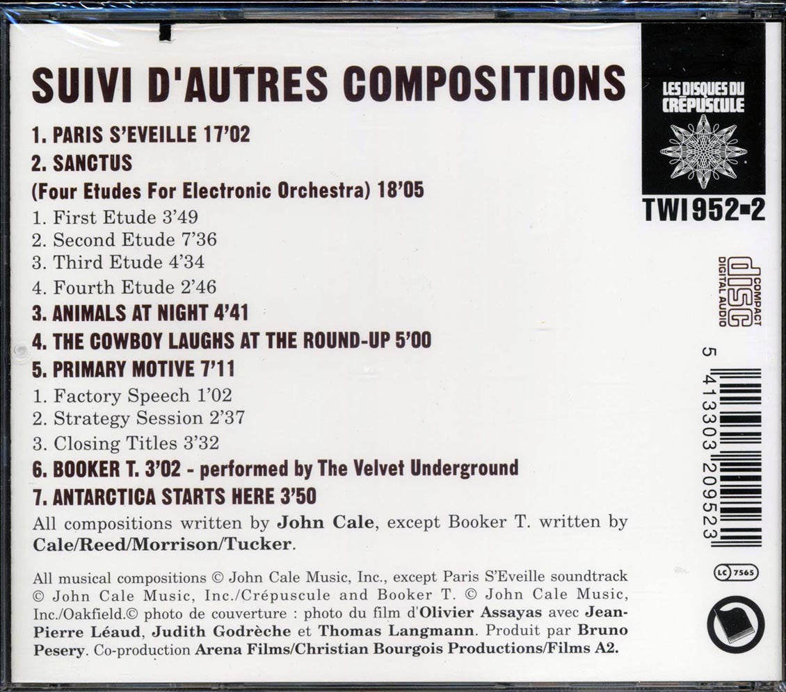 John Cale - Paris S'Eveille: Suivi D'autres Compositions