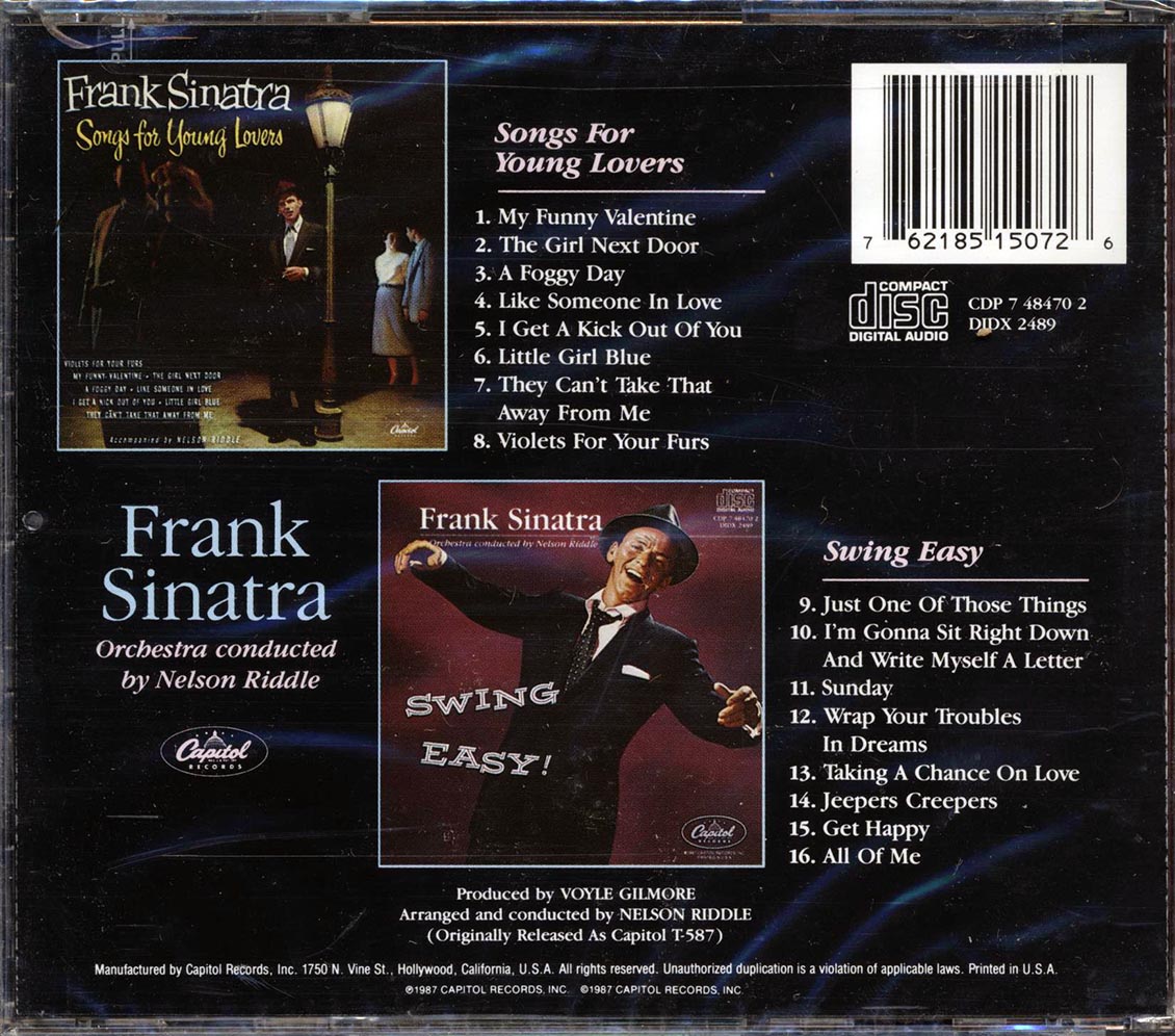 Frank Sinatra - Songs For Young Lovers + Swing Easy (2 albums on 1 CD)