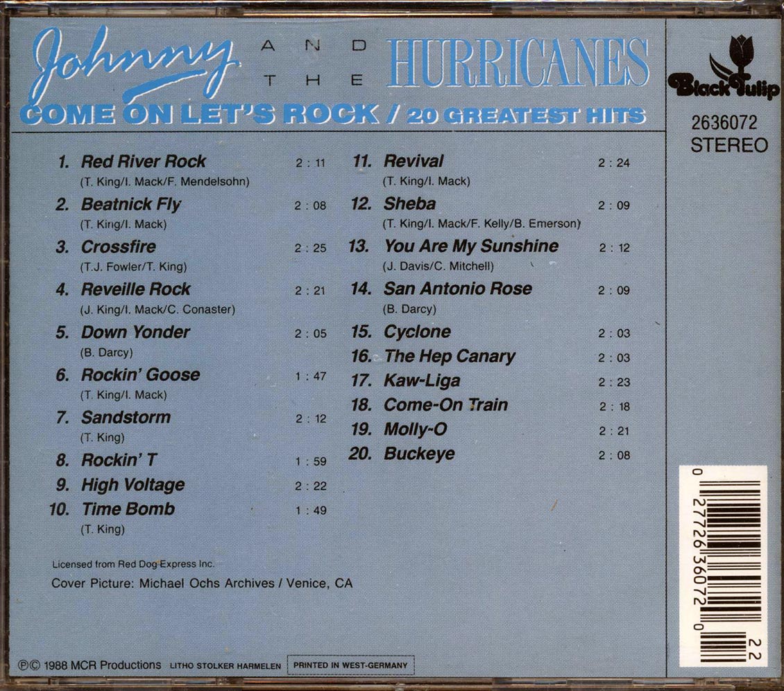 Johnny & The Hurricanes - Come On Let's Rock: 20 Greatest Hits