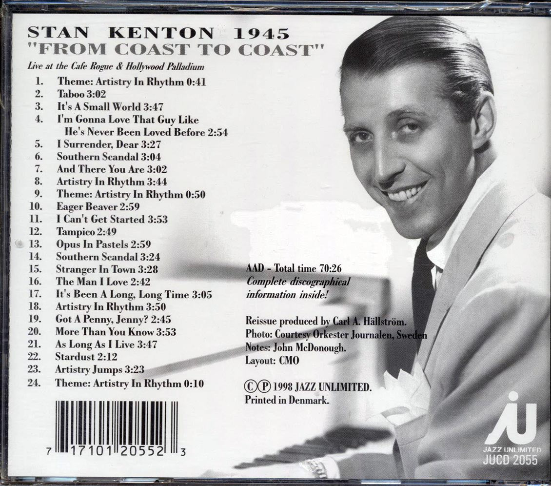 Stan Kenton - From Coast To Coast: Live At The Cafe Rouge & Hollywood Palladium 1945