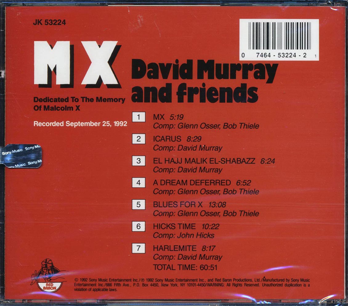 David Murray & Friends - MX: Dedicated To The Memory Of Malcolm X (marked/ltd stock)