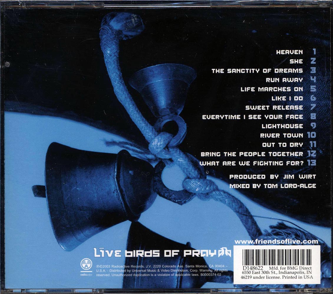 Live - Birds Of Pray