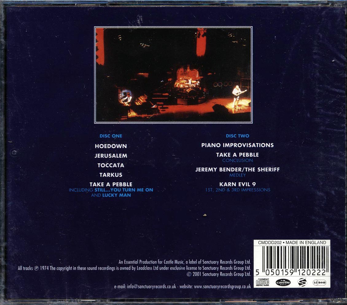 Emerson Lake & Palmer - Welcome Back My Friends, To The Show That Never Ends (2xCD)
