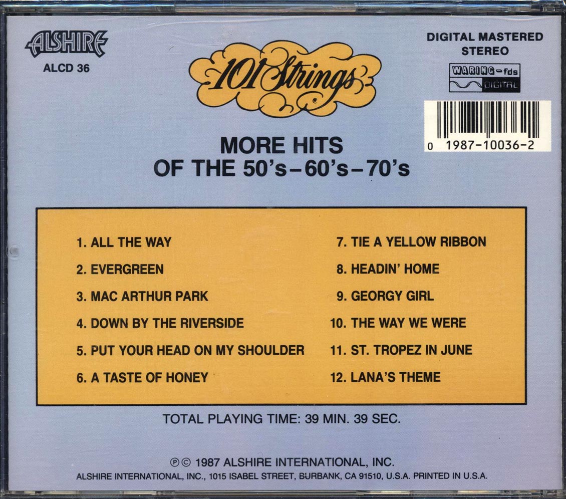 101 Strings - More Hits Of The 50s, 60s, 70s