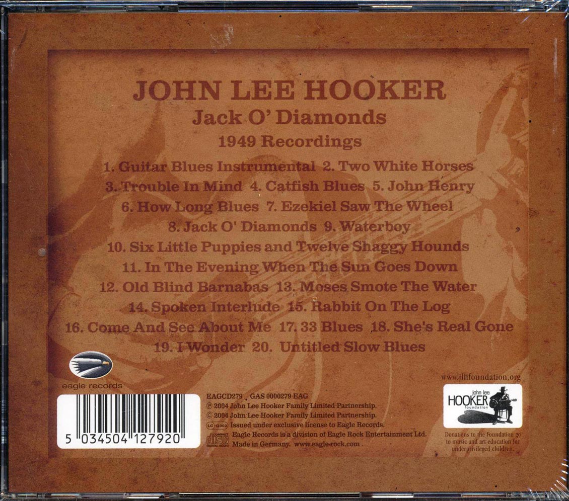 John Lee Hooker - Jack O'Diamonds 1949 Recordings