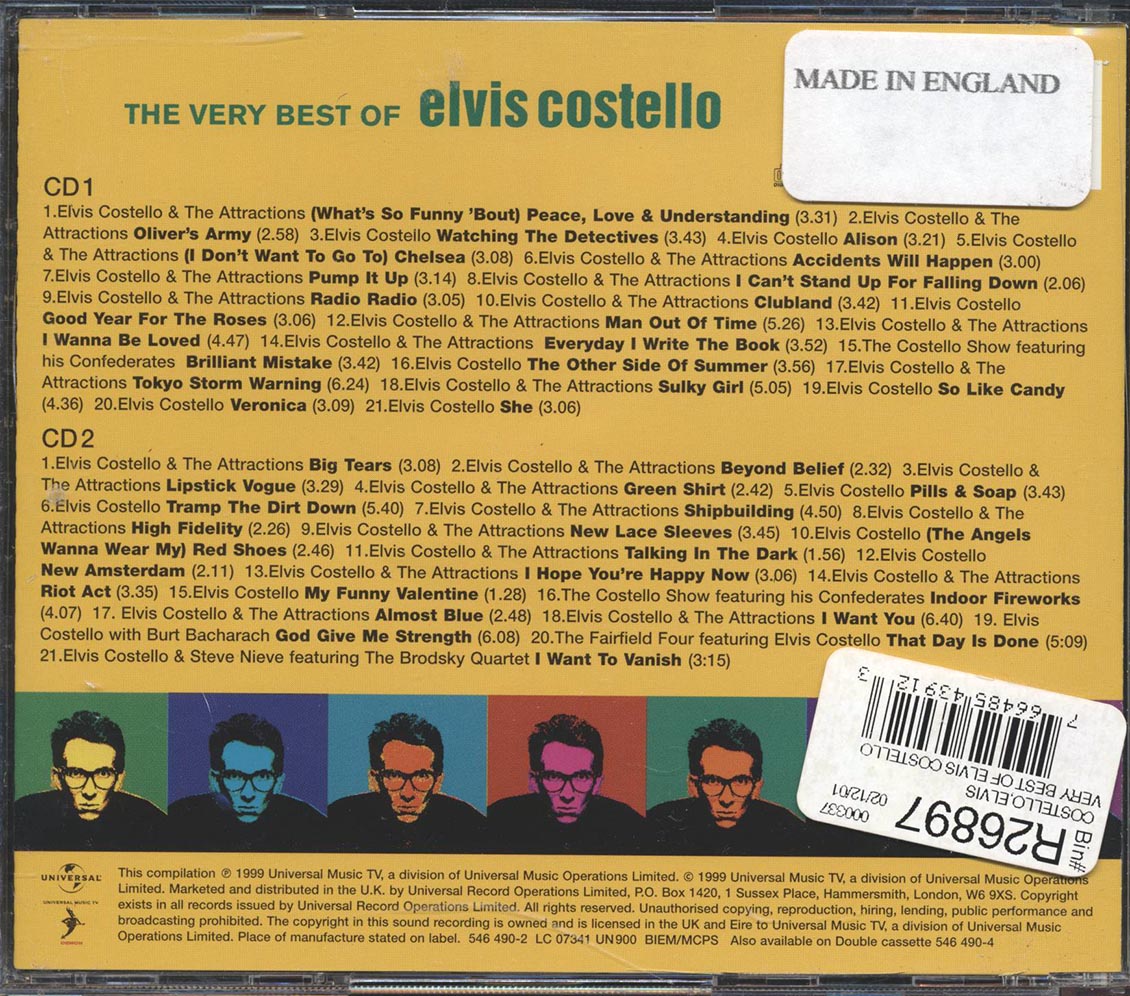Elvis Costello - The Very Best Of Elvis Costello (42 tracks) (2xCD)
