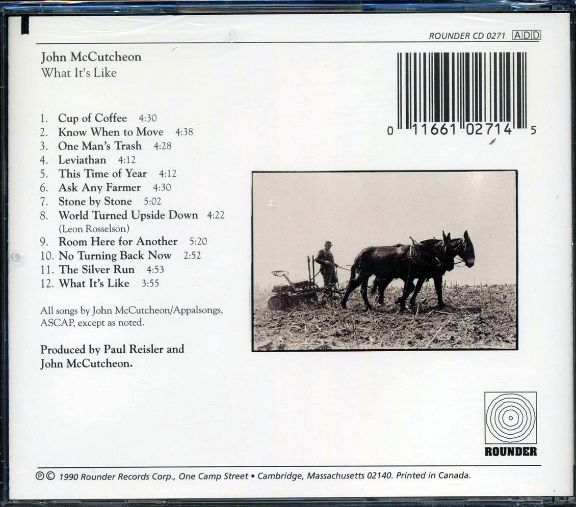 John McCutcheon - What It's Like (marked/ltd stock)