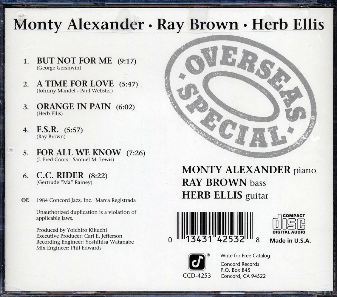 Monty Alexander, Ray Brown, Herb Ellis - Overseas Special