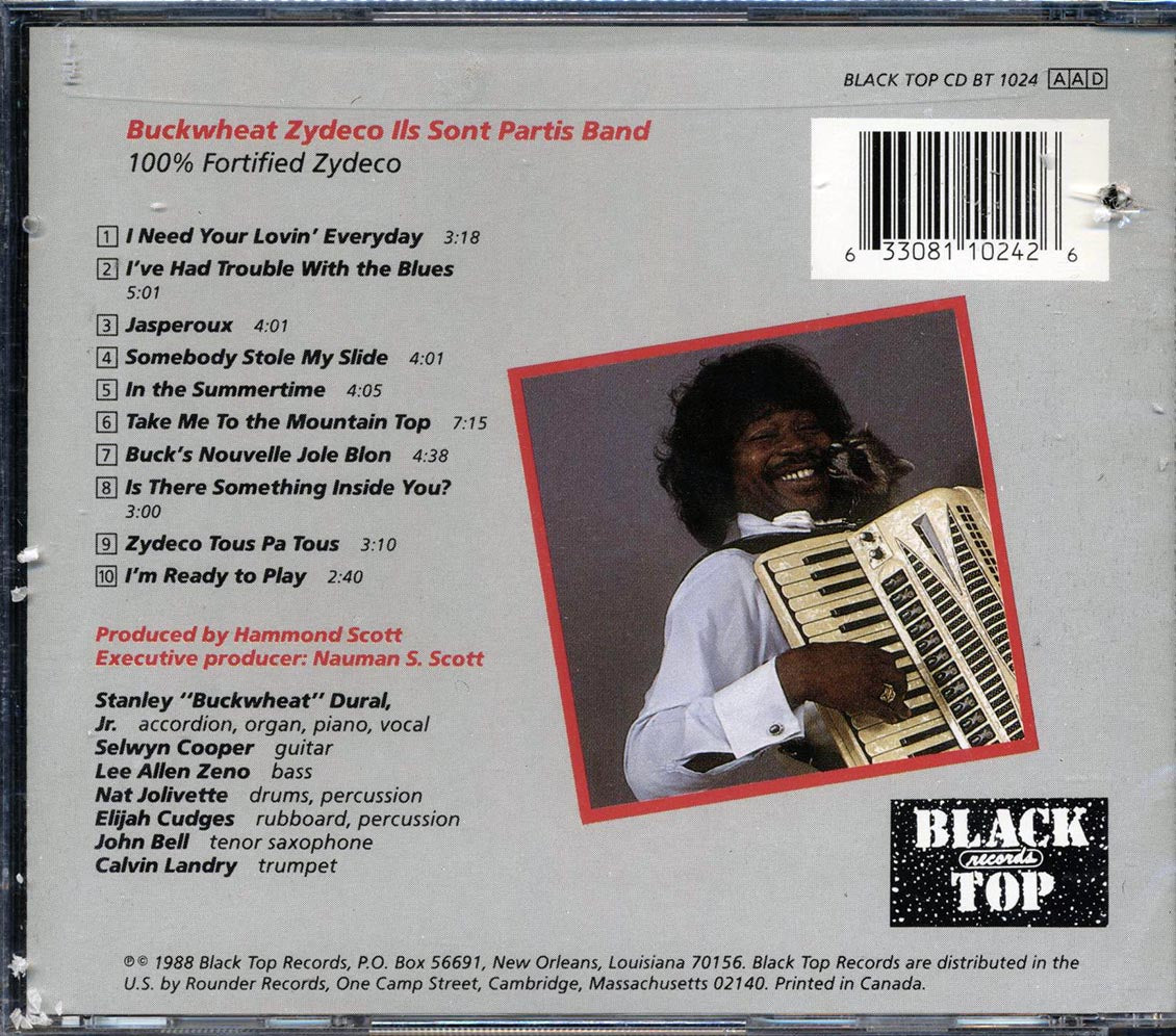 Buckwheat Zydeco, Sont Partis Band - 100% Fortified Zydeco (marked/ltd stock)