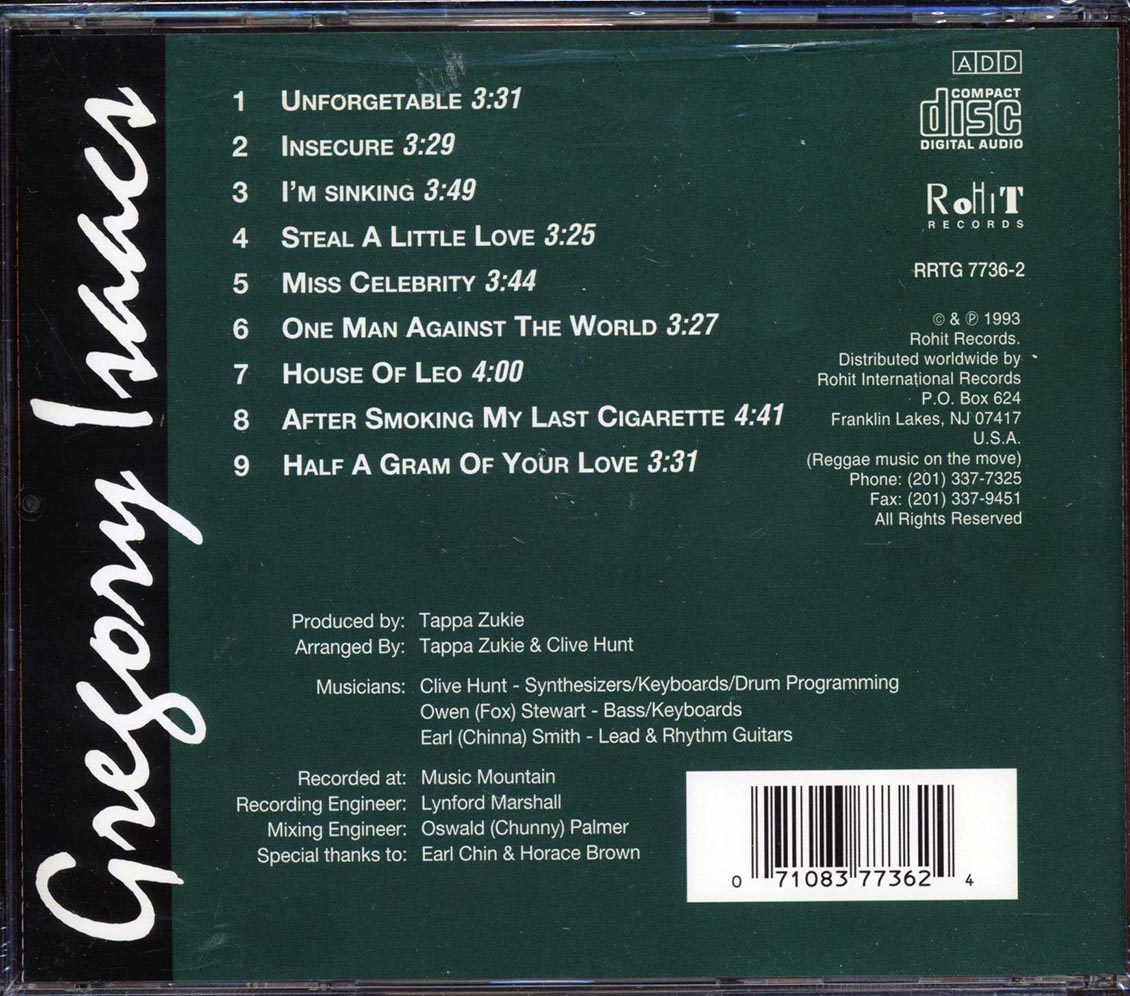 Gregory Isaacs - The Unforgetable