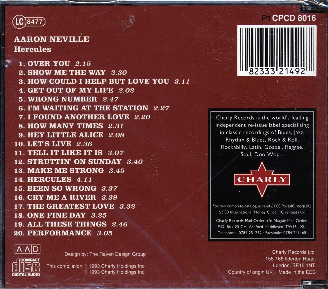 Aaron Neville - Hercules (20 tracks)