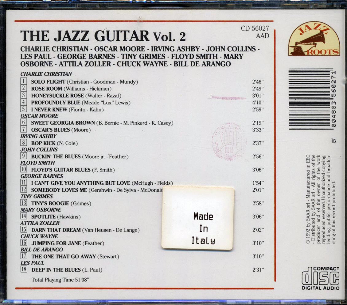 Charlie Christian, Oscar Moore, Irving Ashby, Etc. - The Jazz Guitar Volume 2